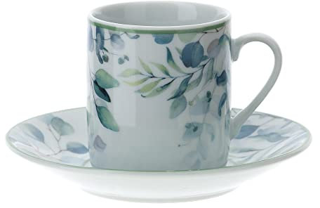 Hervit BOX 6 CAFFES PORCELLANA SITCH 9X5 cm