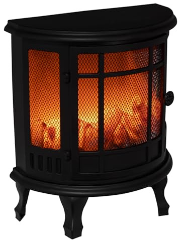 Haushalt International HI Deko-Kamin LED Dekokamin Flammeneffekt Batteriebetrieb