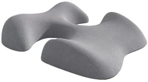 EVIYI Almohada ergonómica de apoyo de masaje, espuma viscoelástica, soporte 3D para pecho y hombro con alivio de presión equilibrado (gris)