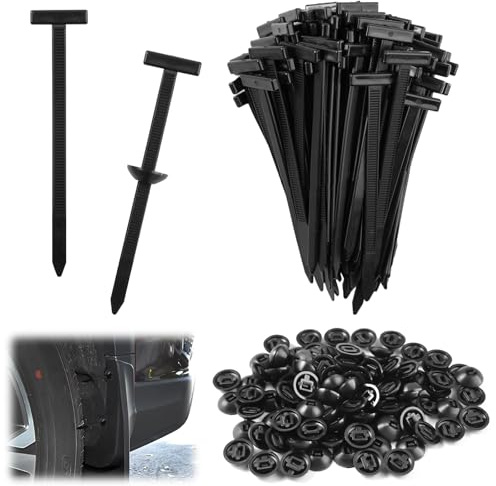 100 Piezas Hebilla Universal de Nailon para Bridas de Cables, Soporte de Nailon Autoblocante Resistente, para Fijación en Hogar y Reparación Diaria de Automóviles, para La Reparación de Automóviles