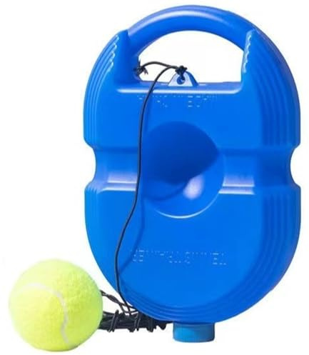 Neptuiby Tennis rebounder, Solo Tennis Coach Rebounder, Orange viktad bas med strängboll, självträningsverktyg för nybörjare