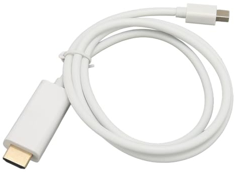 Generic Mini DisplayPort-adapter Högpresterande Hane Till Hane för Visning Av Bilder på Monitor Projektor Vit Färg (1m)