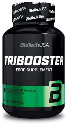 BioTechUSA Tribooster Suplemento dietético en un comprimido que contiene 2000 mg de extracto de abrojo, 60 comprimidos