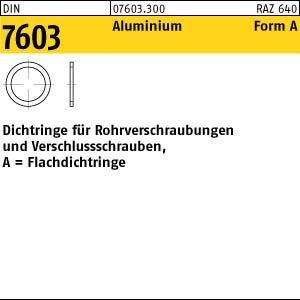 100 Dichtringe DIN 7603 Alu A 12 x 15,5 x 1,5 Al VE=S