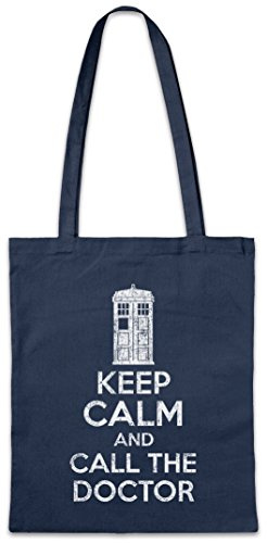 Keep Calm and Call The Doctor Shopper återanvändbar hipster shopping bomullsväska