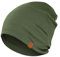 menique Merinowolle Beanie Damen, Laufmütze für Damen und Herren Thermo Funktionsmütze Unisex Doppelschicht Schlafmütze Atmungsaktive Kopfbedeckung für Laufen Skifahren Radfahren Dunkelgrün