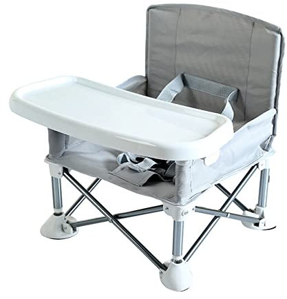 Kinder-campingstuhl Klappbare Tragbare Kinder Im Freien, Multifunktionaler Strandstuhl Campingstuhl Essstuhl, Sparen Sie Platz (Color : Gray)