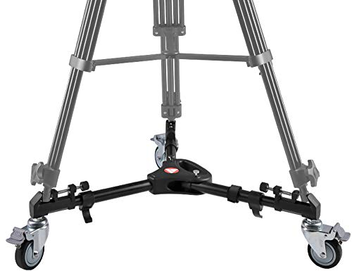 VX-600 Fotografie, Robustes Stativ, Dolly-Räder, Verstellbare Beinhalterungen, Kompatibel mit DSLR-Kamera, Camcorder, Foto, Video