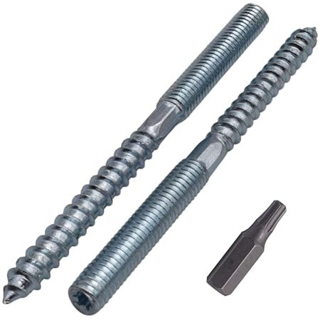 SKIR'CO (30 pezzi) Bulloni M8 x 100 mm, viti con tassello filettato a doppia estremità, bulloni a doppia testa