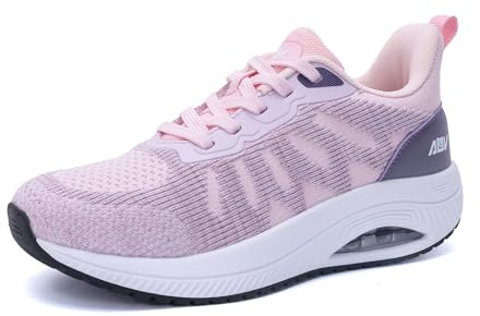 GANNOU Scarpe Ortopediche Donna Scarpe da Camminata Sneakers Comode Ammortizzate per Fascite Plantare Spina Calcaneare e Tallonite Rosa 40