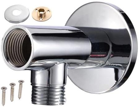Codo de Pared para Ducha de Mano,Salida de Agua para Ducha | Conector Montado en Pared, Adaptador Antifugas para Reemplazo de Fontanería en Hogar, Baño y Hotel