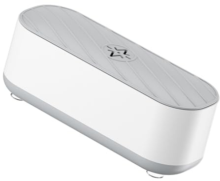 Xuancai Máquina de limpieza del hogar, caja limpiadora portátil, máquina vibradora de alta frecuencia para joyas, brochas de maquillaje, gafas