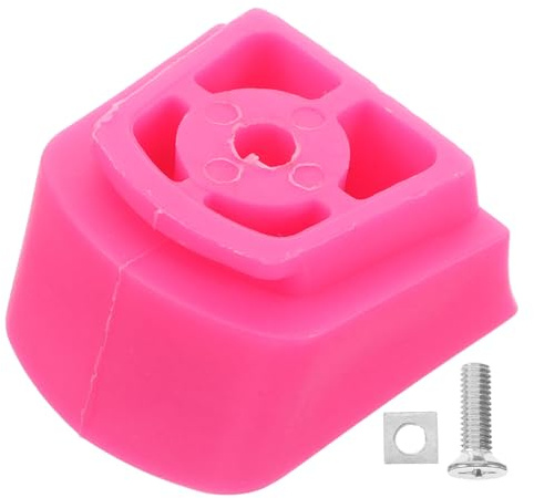 OKUMEYR Tope de Freno para Patines en Línea Infantiles Rosa, Accesorio de Goma y Acero Inoxidable Frenado Suave y Seguro