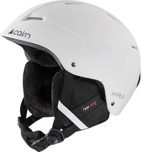 Cairn Android - Casco de esquí, Hombre, color blanco mate, tamaño 59/60