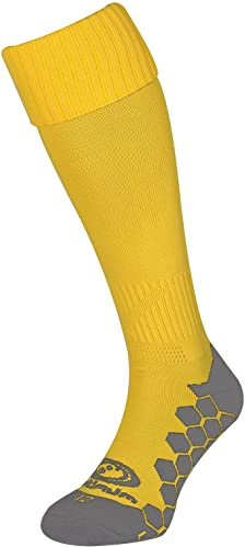 Optimum Classico Sports Socks - Moisture-Wicking, Breathable, Cushioned for Football, Rugby, Athletics - Lightweight, Quick-Dry Yellow, Junior (3-6)