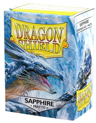 Dragon Shield | Standard Size Card Matte Sleeves | 100 CT - Smooth & Tough Premium TCG Sleeves - Compatible with Pokemon, Flesh & Blood, One Piece & Magic the Gathering | Sapphire