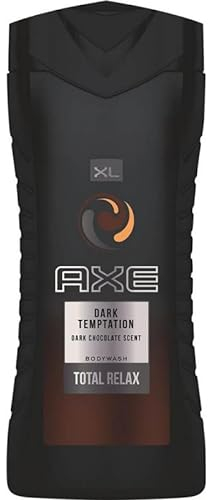 Axe Douche Axe Shower Gel Male Xl Dark Temptation Dark Chocolate Scent Insgesamt 400 ml Relax (3er-Pack) 1