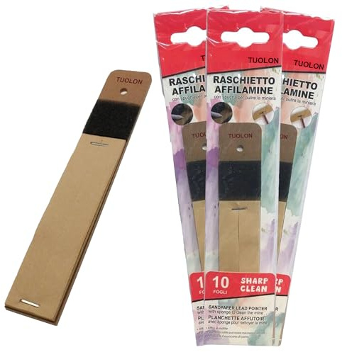 TUOLON 3 st skrapor fin sandpapper slipskiva gruva pennor krita kolkritor kompasser temperera pennor papper glas skrapa blad pennvässare glas pennvässare