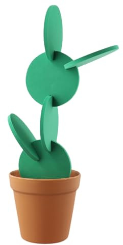 Opatiny Set di 6 sottobicchieri in EVA con calore per isolamento e conservazione vasi di fiori, decorazione da tavolo, in verde e marrone