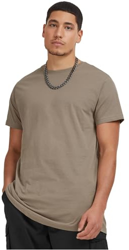 Urban Classics Herren Shaped Long Tee T-Shirt, Grün (army green), M