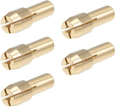 Messing-Bohrmaschine, Bohrfutter, 1,6 mm, für Dremel Werkzeuge, drehbar, 5 Stück
