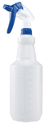 Winco 28 Ounce Professional Spray Bottle with Adjustable Nozzle, Blue