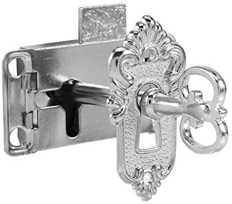 AYNEFY Juego de cerraduras antiguas para puerta de armario clásico con llave, armario, maleta, cajón, hardware, decoración, 6 x 4 cm