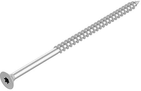 Tornillo SECCARO para aglomerado 5 x 120 mm, acero galvanizado, tornillo para madera con rosca parcial, TX / hexalobular, 50 piezas