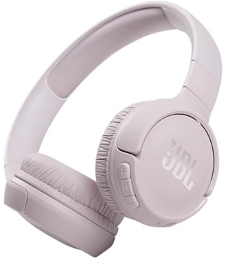 JBL Tune 510BT - Bluetooth headphones with up to 40 hours battery, microphone for call, foldable and comfortable, Android and iOs compatible (Rose)
