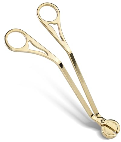 Coupe-mèche de bougie amélioré, coupe-mèche de bougie en acier inoxydable poli, coupe-bougie pour garder les bougies propres à l'intérieur, mèche polie pour vous permettre d'enlever la mèche usée en