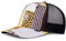 Djinns - Summerpattern (Grey/White/Yellow) - Trucker Cap Meshcap Hat Kappe Mütze Caps