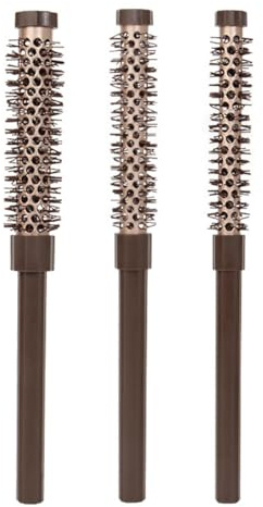 Orivin Lot De 3 Peignes À Modeler En Nid D'abeille, Tête De Mort Haute, Petite Brosse Ronde Pour Brushing, Accessoires Pour Cheveux, Mini Brosse Ronde
