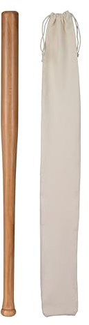 Relaxdays Mazza da Baseball, Bastone Leggero per Gioco Softball, Sport, Manico Lungo, 86 cm, 34 Pollici, Legno, Naturale