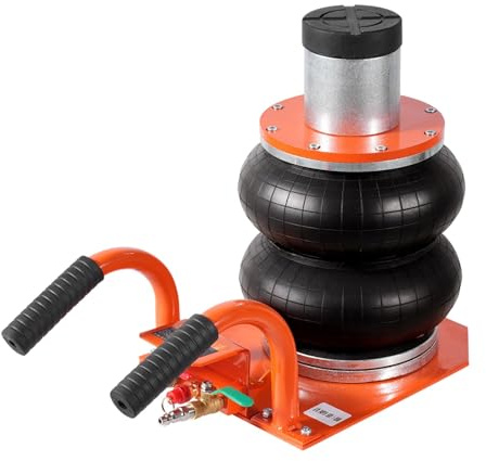 TIEOAXFT Gato de elevación neumático 3T Air Jack 3-8S con Columna elevada, 6 Tubos de Acero y Almohadilla de Goma Gruesa, Apto for sedán, SUV y camioneta.