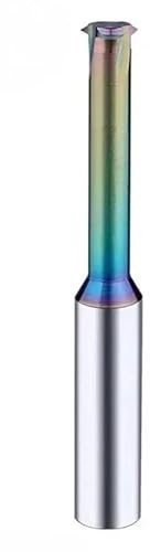 Fresadoras, Fresa de roscar de acero de tungsteno y aluminio, 60 grados, M1.2-M8, 1 diente, for taller doméstico.(M6.0x1)