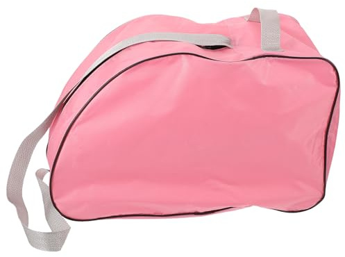 Homoyoyo Borsa per Pattini a Rotelle Portatile Rosa Cerniera, Custodia Resistente All’usura per Pattini da Ghiaccio e Scarpe, Borsa da Pattinaggio All’aperto per Ragazze
