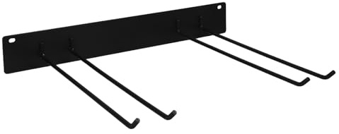 Milisten Supporto Porta Attrezzi da Giardino in Metallo Resistente, Scaffale Porta Rastrelli e Scope da Parete, Organizzatore Multifunzionale per Garage e Giardino, Salvaspazio e Facile