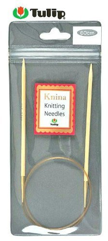 Tulip Knina Knitting Needles KKJA-6051 Bamboo Ring Needles (23.6 inches (60 cm), No. 10