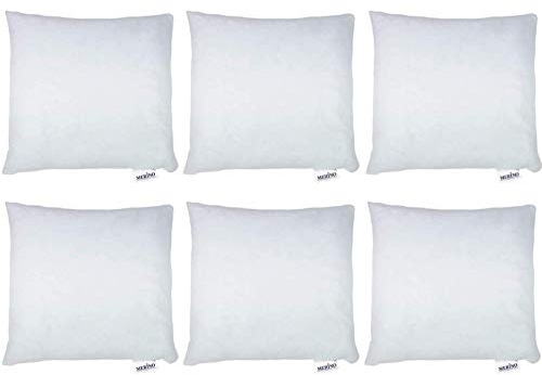 Merino® Sofakissen 60x60cm - 4er Set - Hypoallergenes, Flauschiges Kopfkissen - Kissenfüllung für Bett und Sofa, mit praktischem Reißverschluss - Weiche Innenkissen perfekt als Kissen und Dekokissen