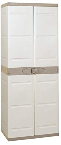 Plastiken Titanium Armarios, Plástico, Beige, 70x44x176 cm