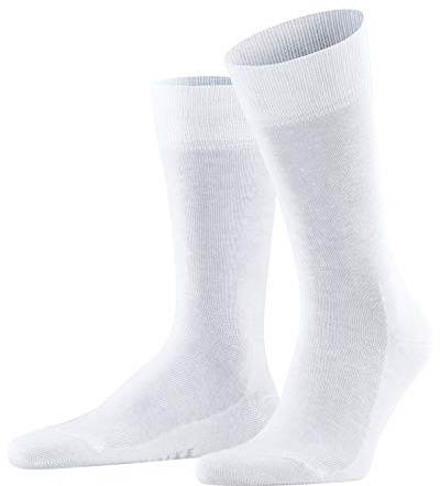 FALKE Herren Socken Family, Baumwolle, 1 Paar, Weiß (White 2000), 39-42 (UK 5.5-8 Ι US 6.5-9)