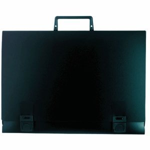 Exacompta 2 x Zeichenmappe 310x430mm PP mit Griff Rücken 28mm schwarz