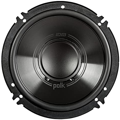 Polk Audio DB6502 DB+ Series Component Speaker System for Car & Marine - 6.5 2-Way Speaker, 4-Ohm Impedance, 35-23kHz Frequency Response, Polypropylene Woofer Cone & Separate Silk Dome Tweeter