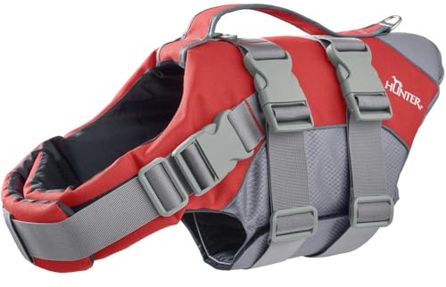 HUNTER Moss - Chaleco de natación, 96-116 cm, 2XL, Rojo