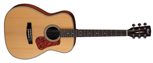 Cort L100C NS Luce Series Acoustic Guitar Concert Body, Solid Spruce Top, Natural Satin
