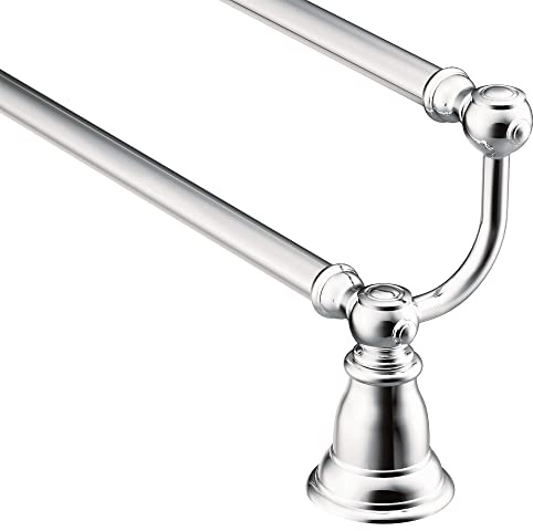 Moen YB5422CH Kingsley 24-Inch Bathroom Double -Towel Bar, Chrome
