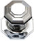 House of Brass Solid Heavy Cast Polished Chrome Octagonal Centre Door Knob Large (Fixed Knob)