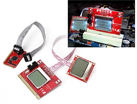 KALEA-INFORMATIQUE Comprobador de Placa Base multifunción con Pantalla LCD. Interfaces para Ordenadores portátiles y de sobremesa: PCI/Mini PCI/Mini PCIe/LPC