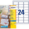Avery – 240 Briefmarken-Etiketten zum Selberbedrucken, für Tintenstrahldrucker, 63,5 x 33,9 mm, Weiß