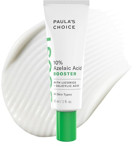 Paula’s Choice BOOST 10% Azelaic Acid Booster Cream Gel, Oil-Free Serum Fades Discoloration & Post-Blemish Marks, with Licorice Extract & Salicylic Acid, Fragrance-Free, 1 Fl Oz